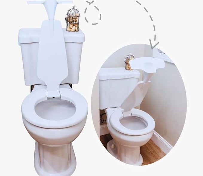 urinal attached to toilet