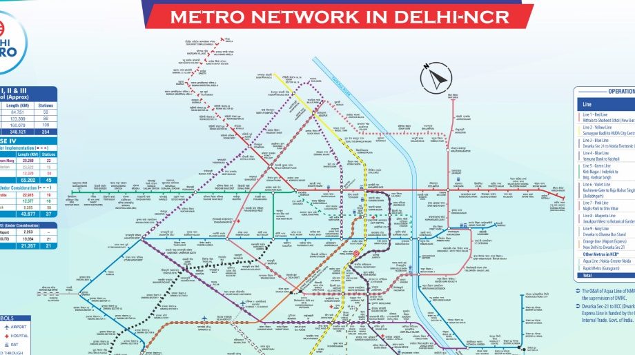 Delhi Metro Blue Line 2025: Station | Route | Maps | Timings